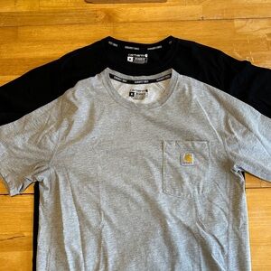Carhartt Men's Short Sleeve Tees in Gray and Black